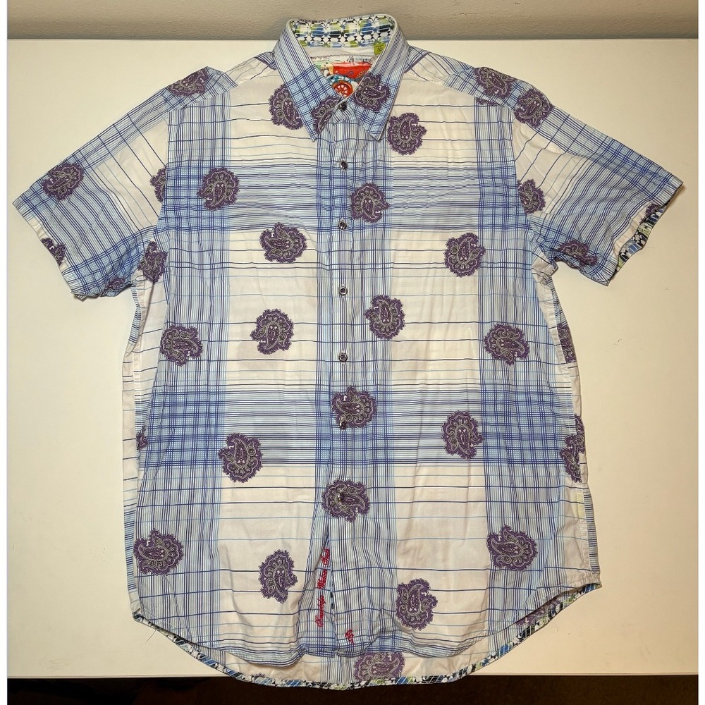 Robert Graham Men's Multicolored Button Down Shirt | Paisley | XL